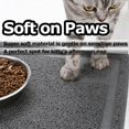 thumbnail image 2 of Alfombrilla para arena de gatos, extragrande, 90 x 60 cm, duradera, antideslizante, resistente al agua, para atrapar arena, alfombrilla de alimentación para mascotas, para gatos y perros, 2 of 4