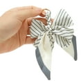 thumbnail image 4 of Unique Bargains 1 Pc Trendy Double Layer Bow Handbag Charm Bag Accessories White Blue, 4 of 5