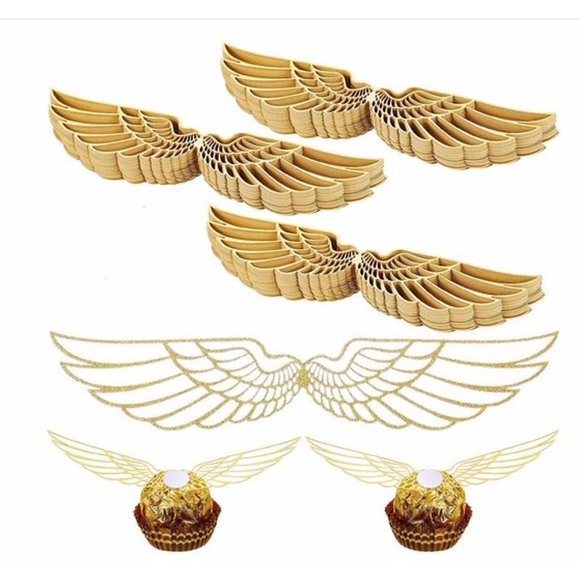 ziyahi Cake Decoration Card Wings A