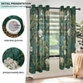 thumbnail image 5 of 2 Panels Set Blackout Curtains Thermal Insulated Sun Protection Room Darkening Drapes for Bedroom Pine Cones and Mossy Ferns, 5 of 7