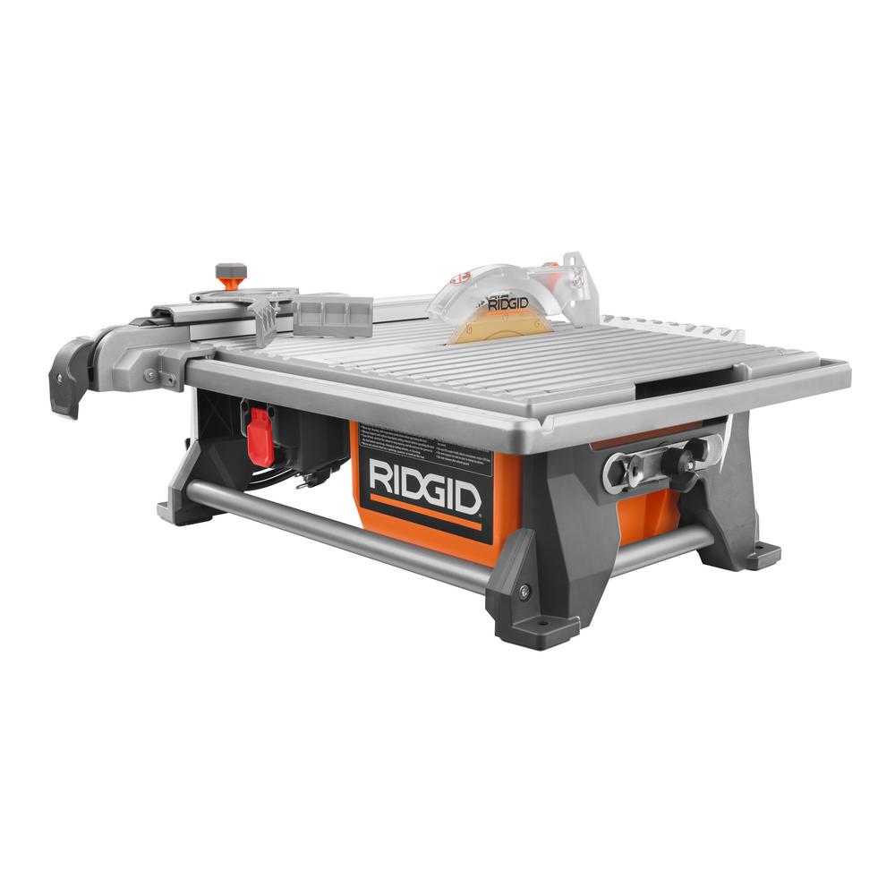 Refurbished Ridgid R4020 7 Job Site Wet Tile Saw Job Site Wet Tile Saw