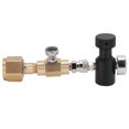 thumbnail image 1 of Co2 CO2 Cylinder Refill Adapter W21.8-14 With Release Valve ASA 1500PSI Pressure Gauge, 1 of 8