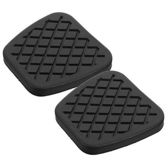 SEWOART 2Pcs Black Rubber Car Pedal Covers Antislip Clutch Brake Foot Pedal Replacement Pad