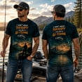 thumbnail image 3 of Funny Fishing T Shirt for Men Dad Graphic Fisherman Tee I Don't Need Therapy Go Fishing Shirt Gift, 3 of 7