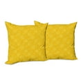 thumbnail image 6 of Ambesonne Summer Throw Pillow Cover 2 Pack, Sun Solar Sketchy, 16", Yellow, 6 of 6
