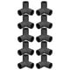 thumbnail image 1 of Conector De Esquina De PVC, Accesorios De Tubería De 3 Vías Resistentes A Impactos De Tamaño Estándar, 10 Piezas, Multifuncional, Fácil De Conectar Para Uso En Interiores Y ANGGREK Negro, 1 of 8