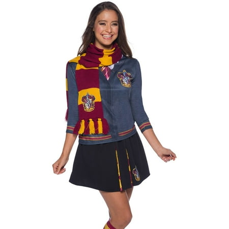 Harry Potter Gryffindor Costume Scarf - The Wizarding World Of Harry Potter Gryffindor Deluxe Scarf Halloween Costume Accessory