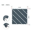 thumbnail image 3 of Miniyam 44 Pcs Interlocking Deck Tiles, 12" x 12", Polypropylene, for Outdoor Balcony Garden Gray, 3 of 8
