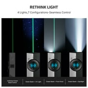 OLIGHT ArkPro EDC Flat Flashlight Rechargeable with Green Beam, UV and White LED,1500 Lumens USB-C Pocket Camping Flashlight, Spotlight Floodlight for Outdoor Emergency Working (Silver Graphite CW)