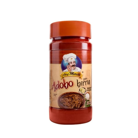 Chef Merito® | Adobo RE32 Birria Marinade | 18 Ounces | Pack of One | Large Bottle | Birria Made Easy