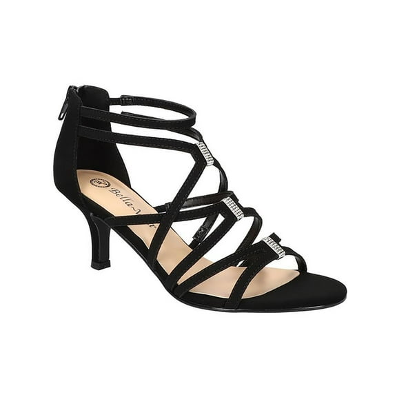 Bella Vita Womens Karlette Faux Suede Slip On Strappy Sandals