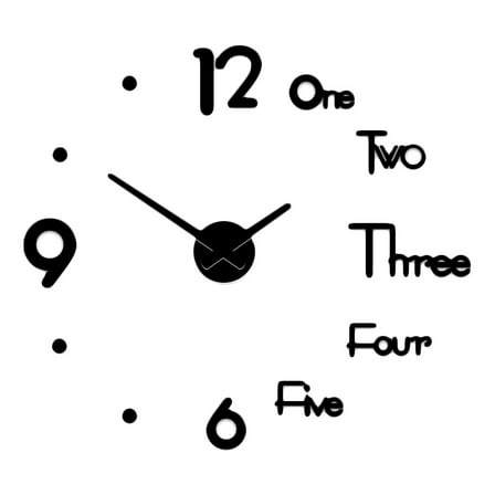 unbranded Pendulum Wall Clock Wall Hanging Clock 27 Inch Black