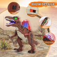 thumbnail image 4 of Novedades Rc T-Rex Dinosaur Toy Con Luz Led Walking And Roaring Dinosaur Toys Para Niños Y Niñas Con Control Remoto sonducket FN007104-02, 4 of 6