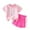 style-04 Pink, variant on Gubotare Girls Clothing Sets Athletic Girls Shorts Set Short Sleeve Striped Tops and Shorts with Pockets 2 Pcs Outfits Summer Sport Tracksuits (Pink,Size 3-4 Years)