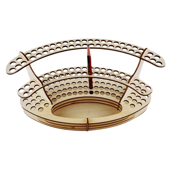 PRETXORVE Wooden Pencil Holder, Oil Painting Pen Storage And Storage Rack, Decorative Storage And Display Rack