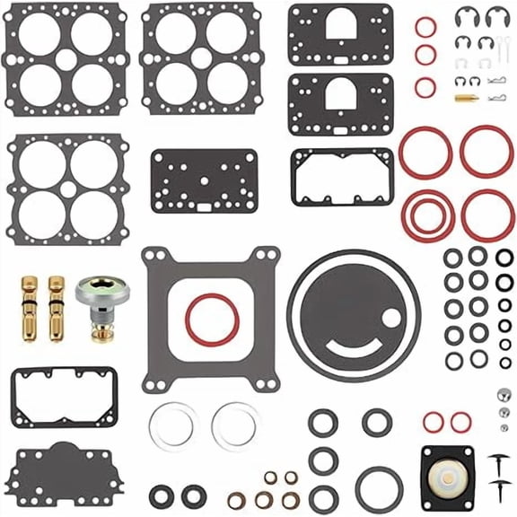 Carburetor Rebuild Kit Vacuum Secondary for Holley 4160 Series Carburetor 600 750 390 850CFM 1850 8007 80457 80508 3310 37-754 37-119 37-720 37-1542, 3-200 Carb Renew Parts Replace 159064 190003