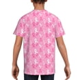 thumbnail image 5 of Wukai Breast Cancer Awareness (3) Youth Unisex Short Sleeve T-Shirt for Boys, Girls, Teens, and Kids-X-Large, 5 of 7