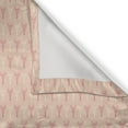 thumbnail image 6 of Ambesonne Paris Valance & Curtain, Eiffel Tower Pattern, 55"x30", Pale Yellow Dark Coral, 6 of 6