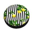 thumbnail image 3 of Bingfone Lemons On Striped Spare Tire Cover Weatherproof Universal Wheel Protectors For Rv Camper Travel Trailer Suv Truck 15 Inch, 3 of 9