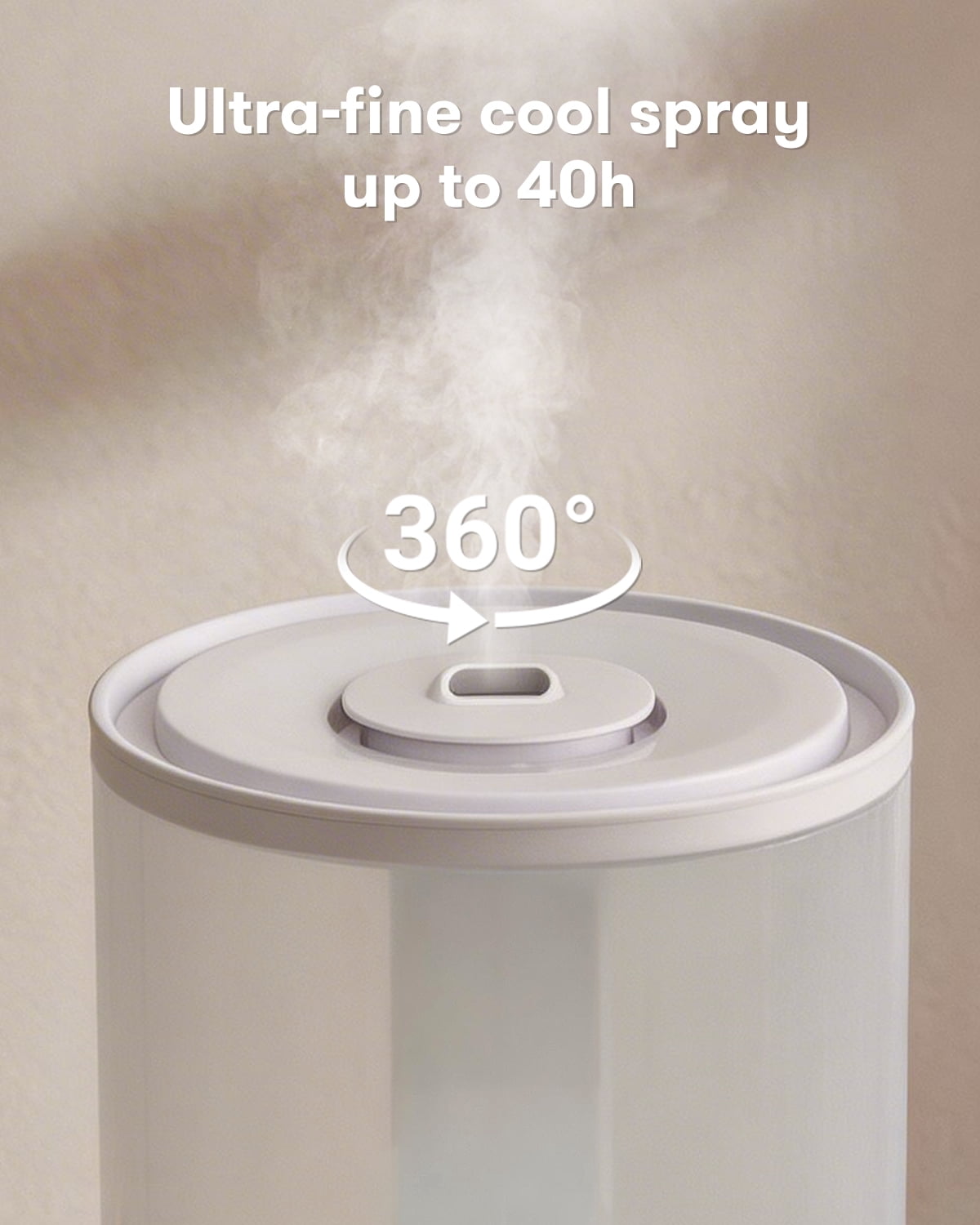 Humidifiers for Room Bedroom,1.06Gal(4L) Dishwasher-Safe Tank, 3-in-1 Humidifier & Aroma Diffuser & Night Light, Top Fill, Easy to Clean, Auto Shut-Off, Home, Baby Nursery, White
