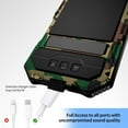 thumbnail image 3 of Compatible with iPhone 16 Pro max Case Heavy Duty Protection Dustproof Built in Screen Protector Rugged Stand 360 Full Body Military Grade Metal Bumper Phone Cases  (Camouflage 2024), 3 of 12