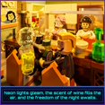 thumbnail image 4 of Set de ladrillos de construcción FUNWHOLE Cyberpunk Japonés-Izakaya con luces, 4 of 6