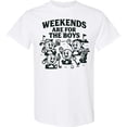 thumbnail image 3 of Inktastic Weekends Are for the Boys Funny Golf Theme T-Shirt, 3 of 5