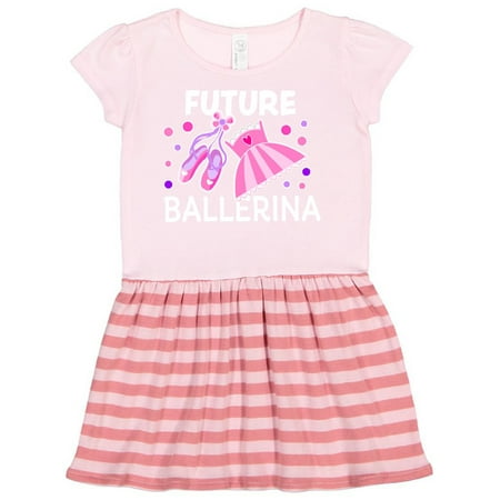 

Inktastic Future Ballerina with Ballet Shoes and Tutu Gift Toddler Girl Dress