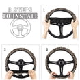 thumbnail image 4 of COEQINE Leopard Print Car Steering Wheel Cover Universal 15 Inch Anti-Slip Auto Steering Wheel Protector Car Accessories for Women Men, Black Brown, 4 of 7