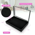 thumbnail image 2 of TSV 100 Slots Ring Storage Box, Jewelry Organizer with Transparent Lid, Earring Display Tray for Women, 2 of 6