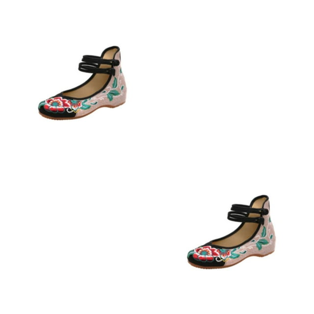 Minnieouse Zapatillas de ballet clásicas para mujer Estilo atemporal para cualquier ocasión Zapatillas de ballet para mujer Zapatos de tacón negro cuarenta y tres 2piezas