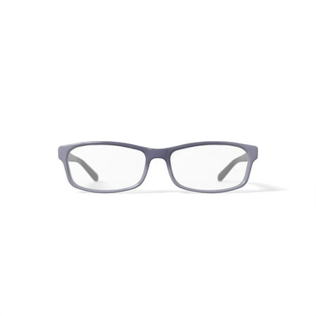 Walmart Men's FM9194 Rectangular Prescription Eyeglasses with Case, Grey
