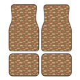 thumbnail image 1 of Balery Armadillo Floral 1 Juego de 4 Alfombrillas para Auto, Revestimientos de Caucho Resistente, Diseño Antideslizante, 1 of 7