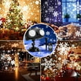 thumbnail image 2 of Christmas Snowflake Light Projector Remote Control Timer Waterproof LED Snowfall Landscape Light for Xmas Holiday Party, 2 of 7
