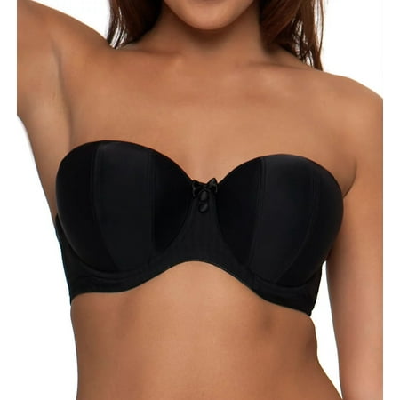 CURVY KATE Black Luxe Strapless Multiway Underwire Bra  US 34J  UK 34GG  NWOT