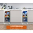thumbnail image 2 of Ca'Lefort 30 inch Beverage Refrigerator,200 Cans Beverage Cooler with Stainless steel door frame for Home Office, 2 of 8