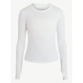 thumbnail image 5 of Avia Women's and Women's Plus Rib Seamed Long Sleeve Tee, Sizes XS-4X, 5 of 5