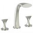 thumbnail image 2 of Ultra Faucets UF65303 Brushed Nickel 2-Handle Twist Roman Tub Faucet, 2 of 2