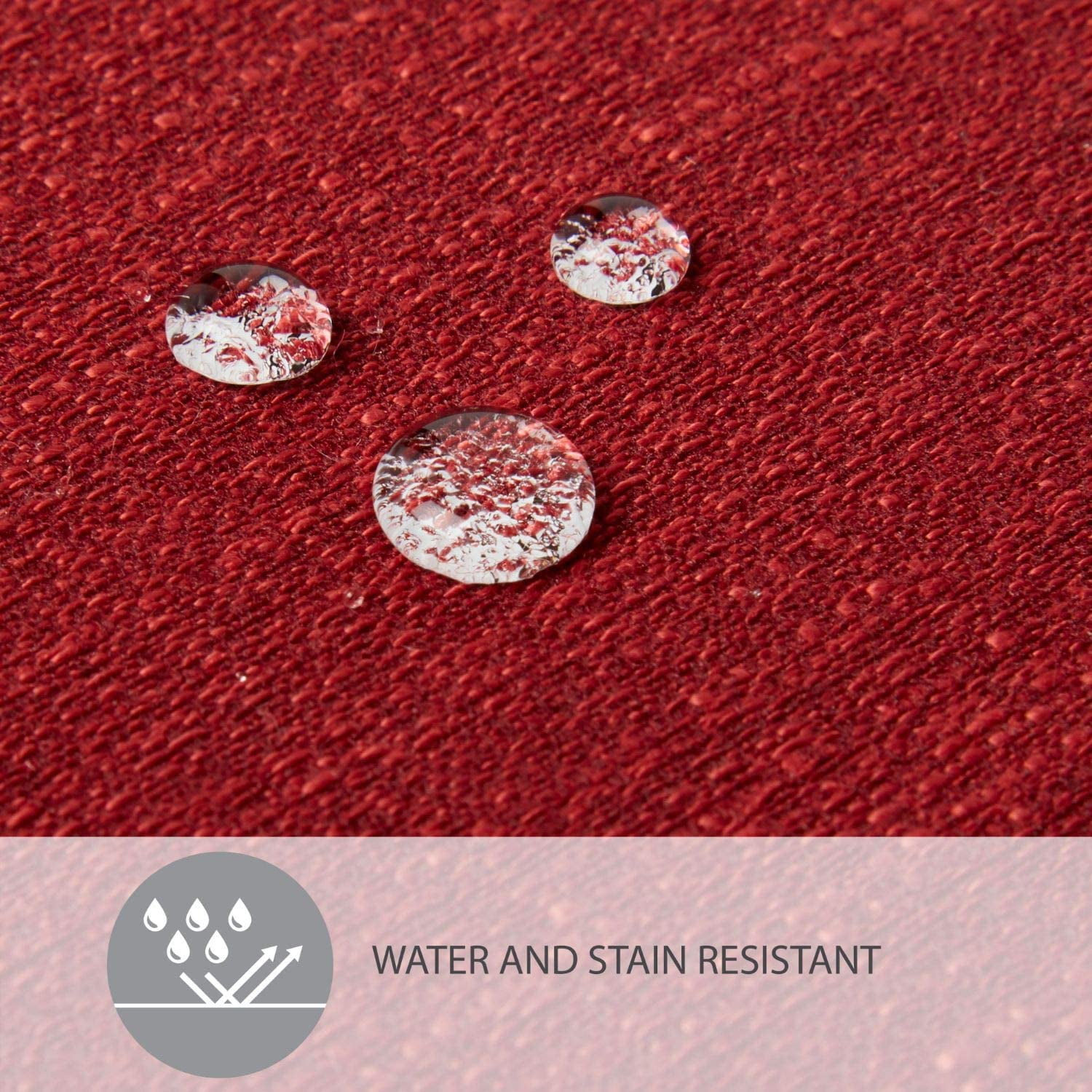TOWN & COUNTRY LIVING Harper Stain and Water Resistant Tablecloth Single Pack, Deep Redwood, 60"x102"