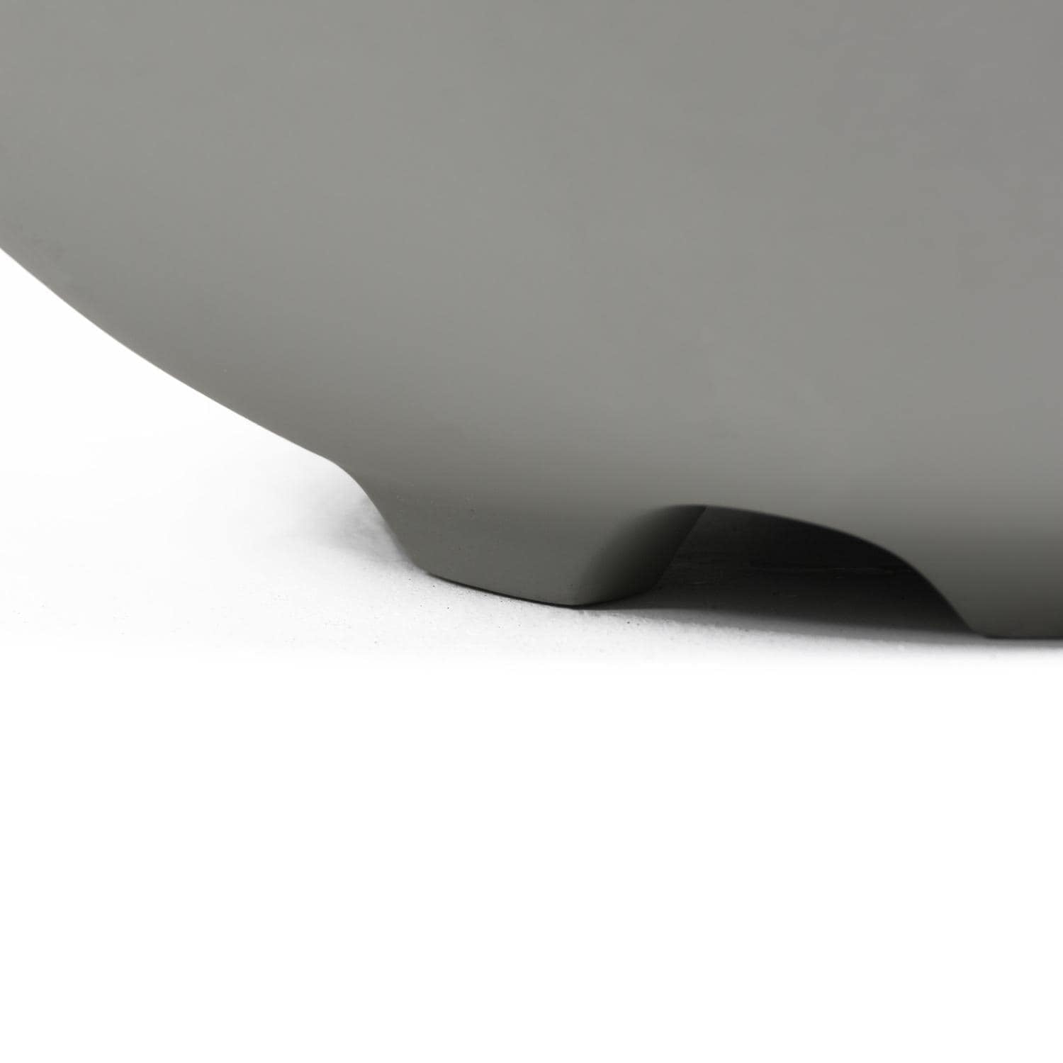 Modeno Nantucket Light Weight Fiber-Concrete Fire Pit Bowl Propane in Gray