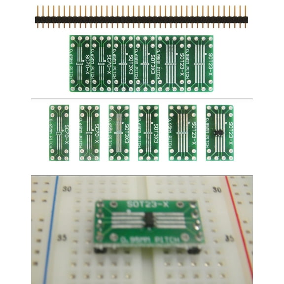 Schmartboard|ez SOT 23 & SC70 SMT To DIP Adapter