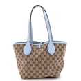 thumbnail image 1 of Pre-Owned Reversible Totissima Shopping Tote Leather and GG Canvas Small By Rebag, 1 of 7