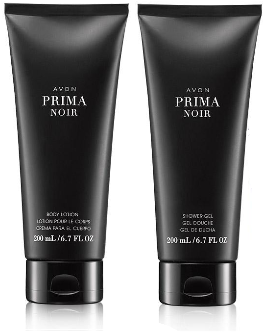 Avon Prima Noir Body Lotion and Shower Gel (set of 2)