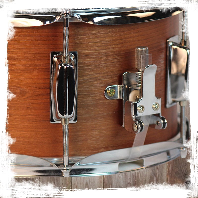 Popcorn Snare Drum by Griffin Soprano Firecracker 10" x 6" Poplar Wood Shell with Hickory PVC Concert Percussion Musical Instrument with Drummers Key and Deluxe Snare Strainer Beginner & Professional