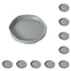 thumbnail image 3 of Bewildely Bandeja de flores, platillo para plantas, dureza decorativa, a prueba de golpes, decoraciones para exteriores, jardinera Base, soporte Gris 10Conjunto, 3 of 6