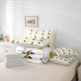 thumbnail image 6 of Erosebridal Kawaii Bug Bee 7 Pieces Full Size Bedding Sets,Lovely Floral Full Size Bed in a Bag,White Brown,Light Gray Reversible, 6 of 7