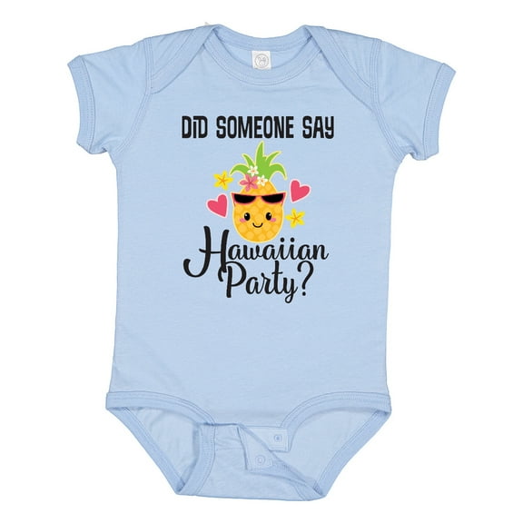Inktastic Hawaiian Party Pineapple Girls Baby Bodysuit