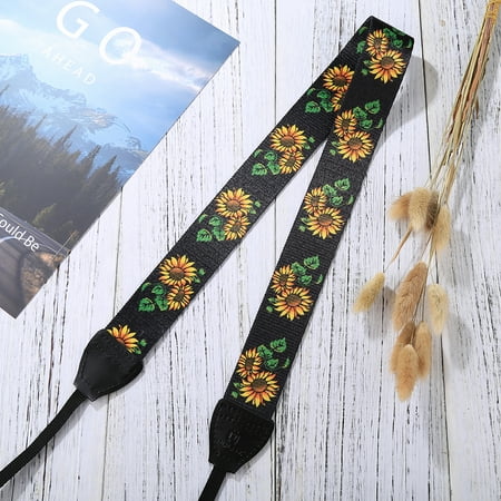 Wrist Strap Slr - Retro Style Double Cotton Yard Colorful Pattern Shoulder Neck Strap Camera Strap Bags Wristband for Canon SLR DSLR Cameras (PU6009C)