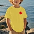 thumbnail image 2 of T-shirt à Manches Courtes Imprimé Feuille d'Érable pour Garçons, Taille 4-5T, 2 of 4