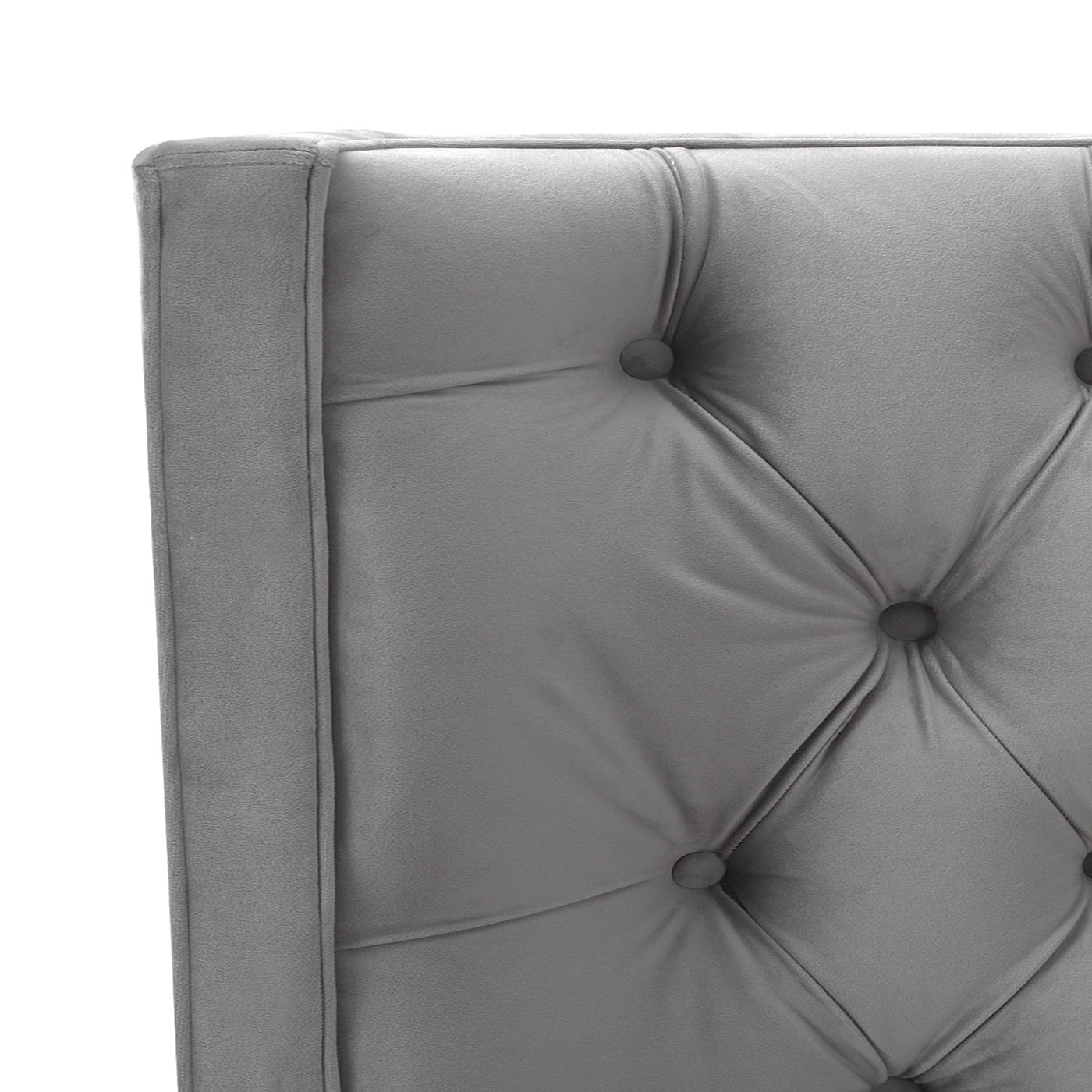 Brooklyn King Tufted Bed Opal Grey Walmart